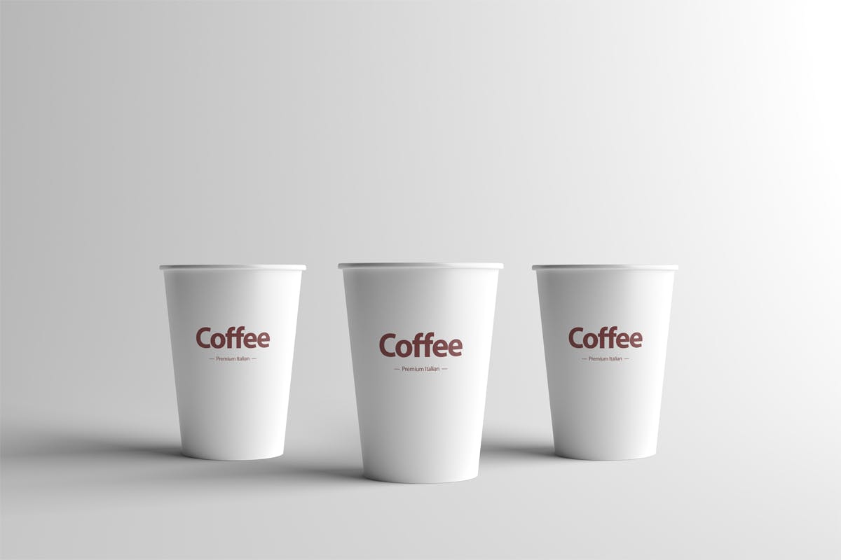 纸咖啡杯样机模板素材下载paper coffee cup mock up small