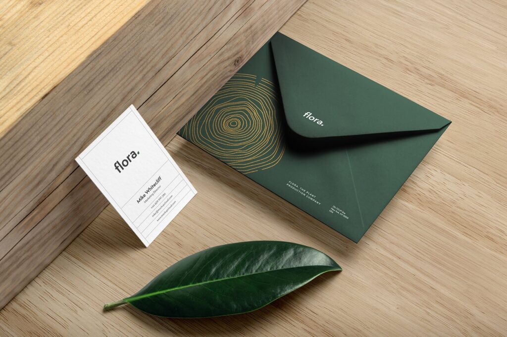 高端优雅品牌识别系统vi模型样机效果图flora branding mockup vol2