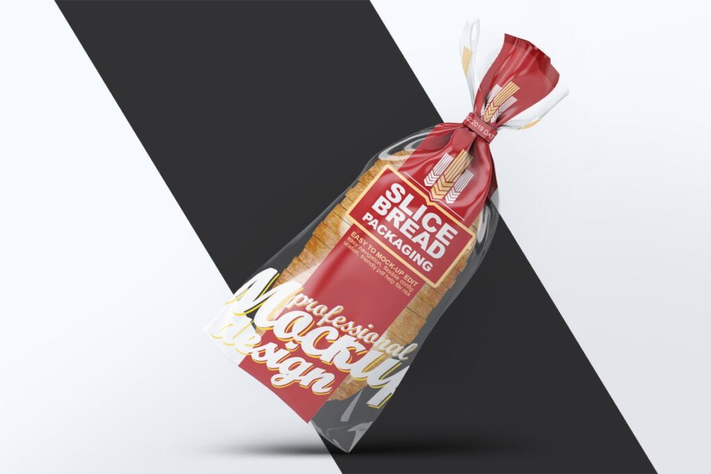 切片面包食品包装模型样机素材效果图slicebreadpackagingmockup