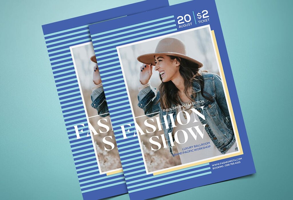 青年时装表演宣传单海报模板youthfashionshowflyer