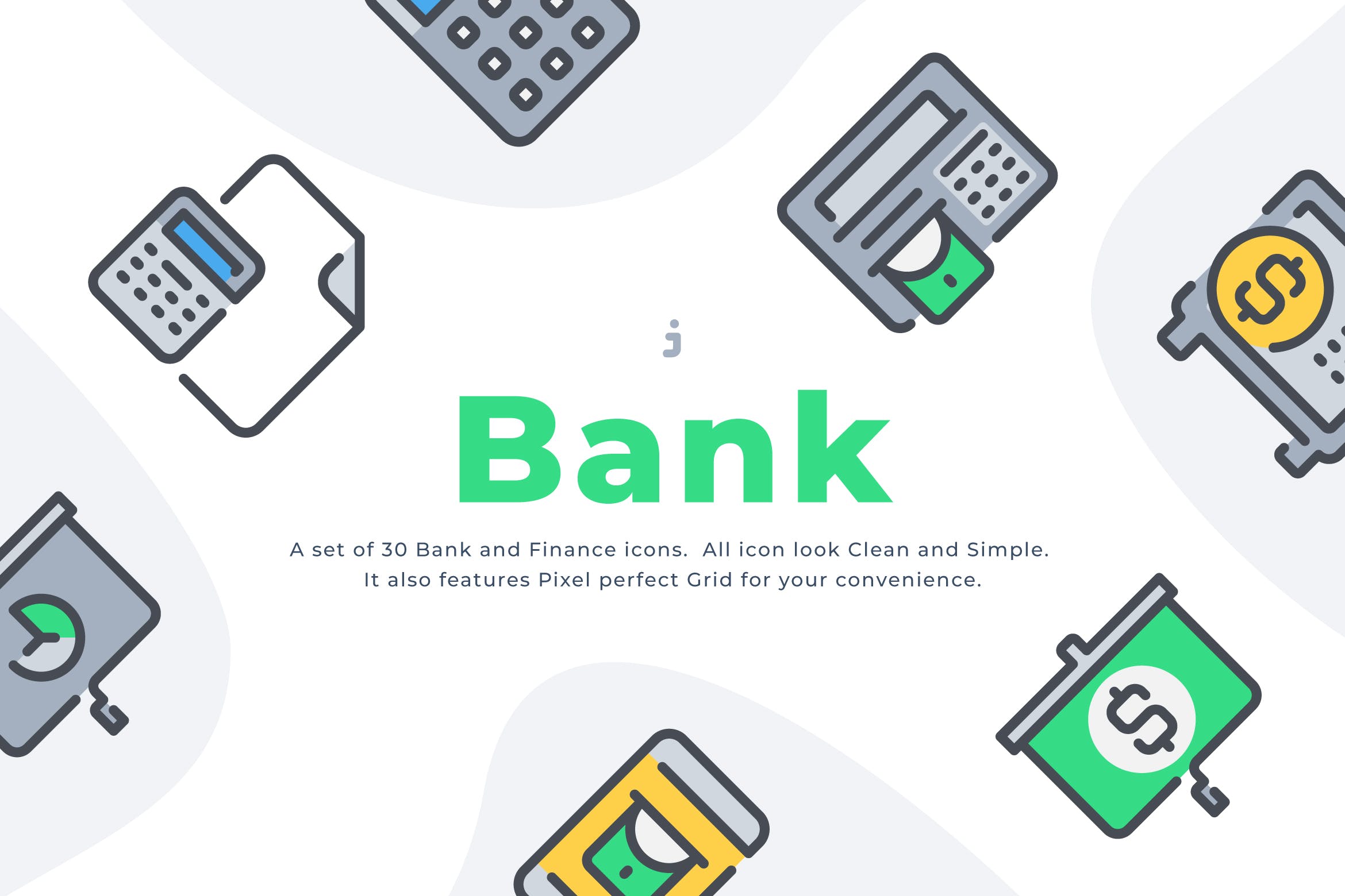 30个银行和金融图标源文件下载30 Bank and Finance icon set插图