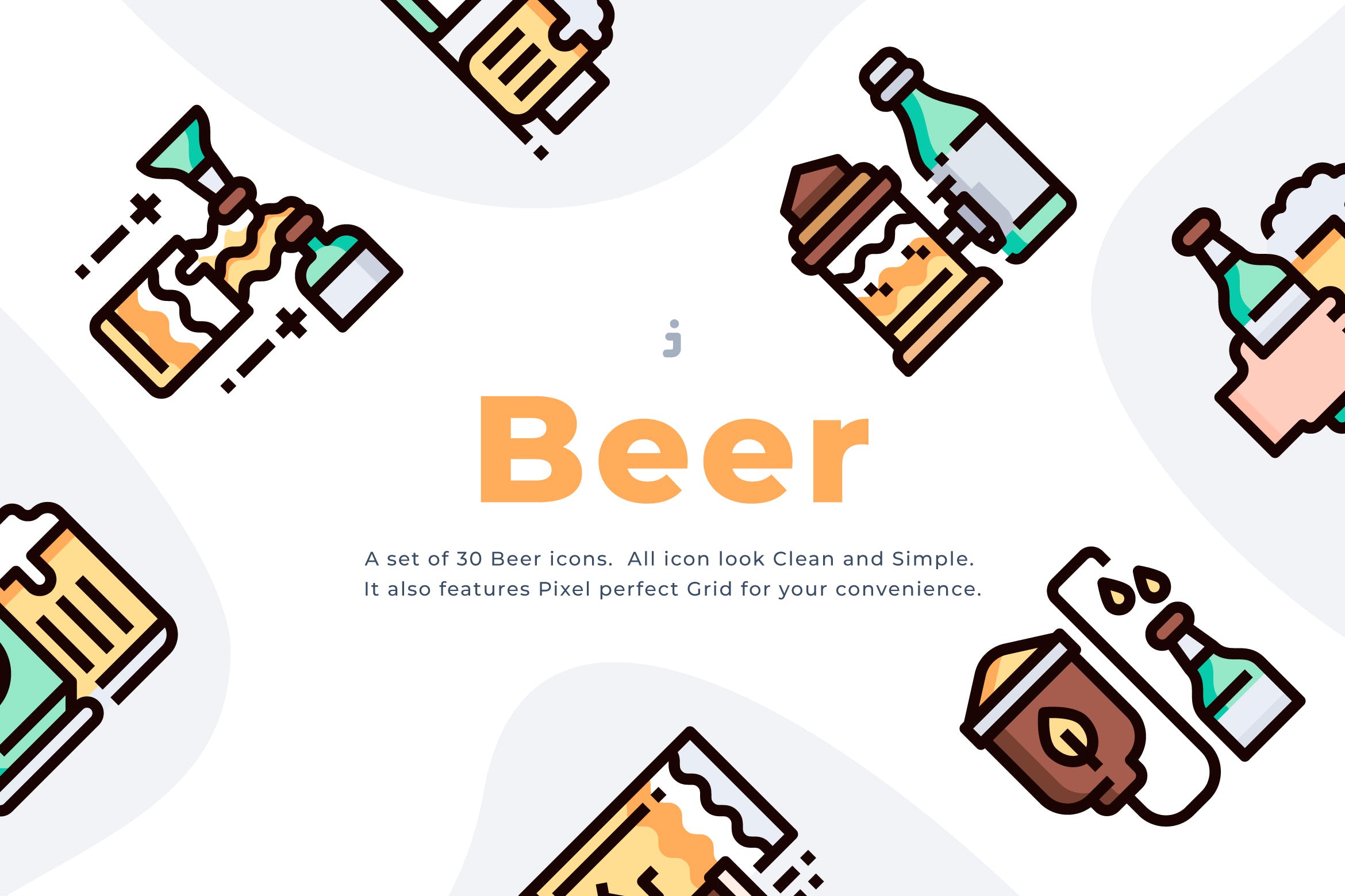 30个啤酒饮料图标源文件下载30 Beer Icon set插图