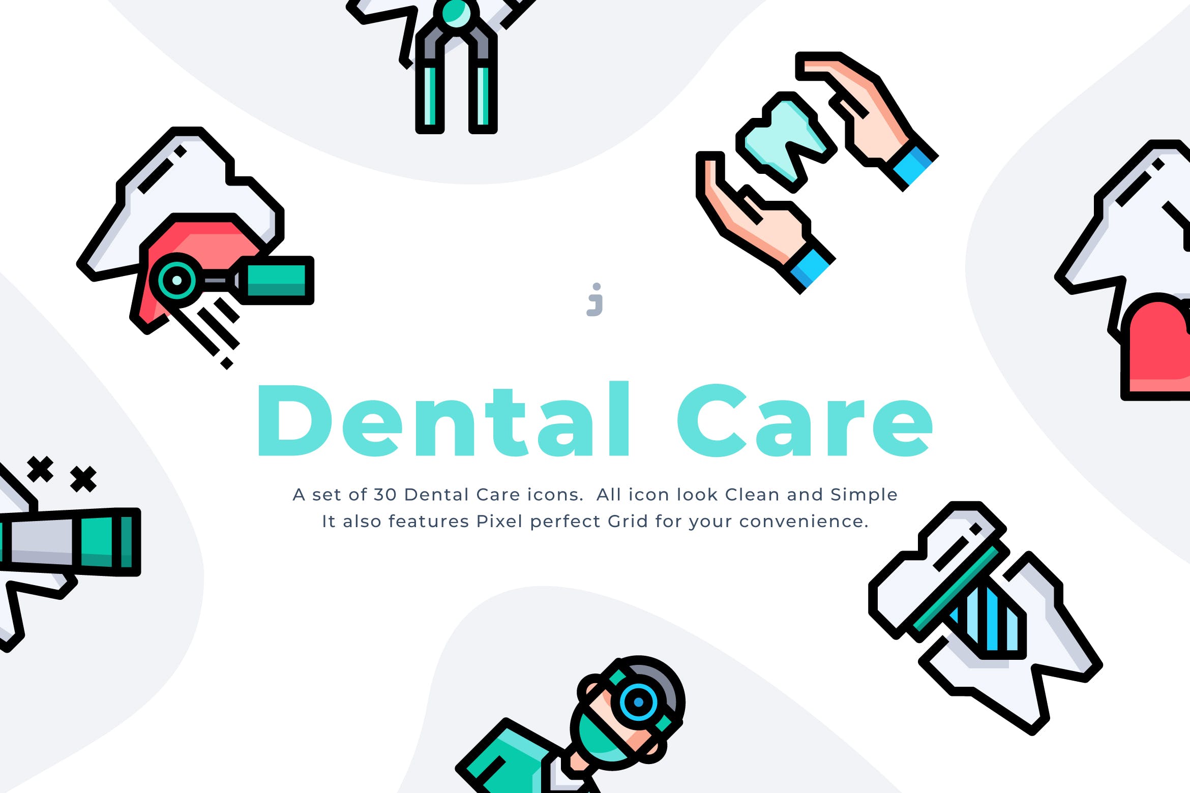  30个牙科口腔保健图标原文件下载30 Dental Care Icon set