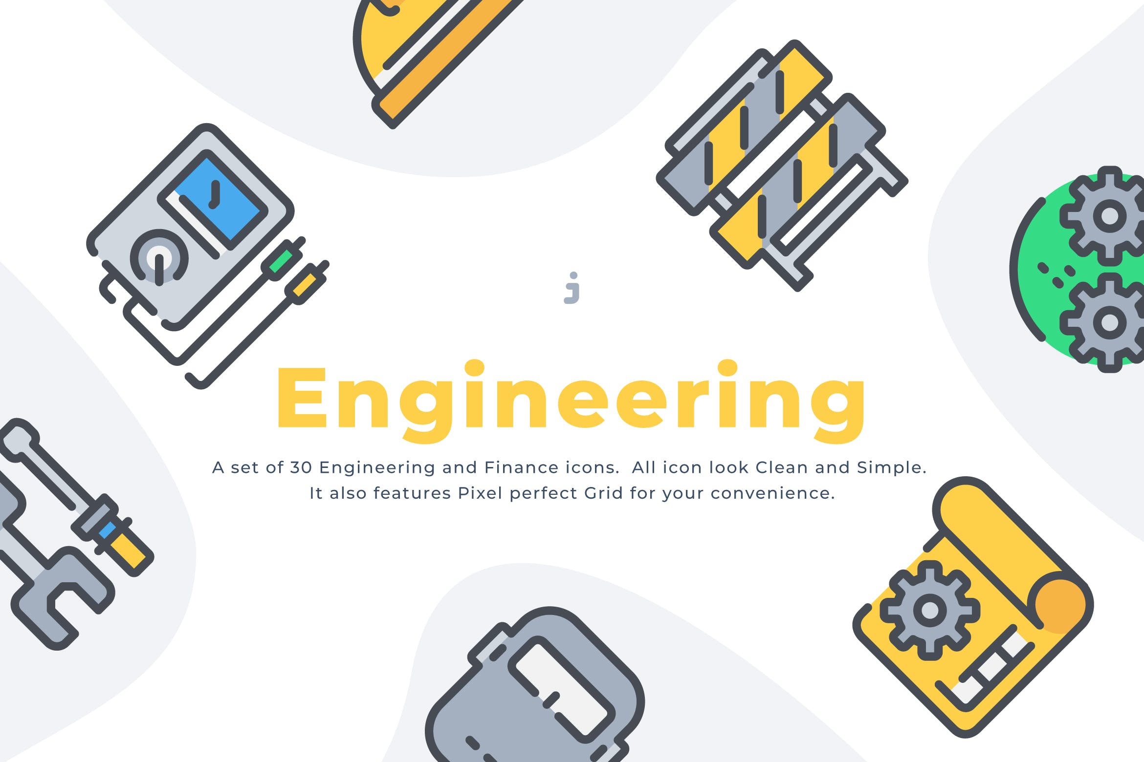 30个工程类创意图标源文件下载30 Engineering icon set
