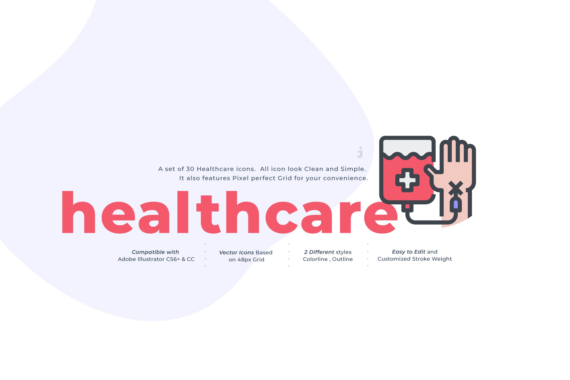 30个医疗系列创意图标源文件下载30 Healthcare Icon Set