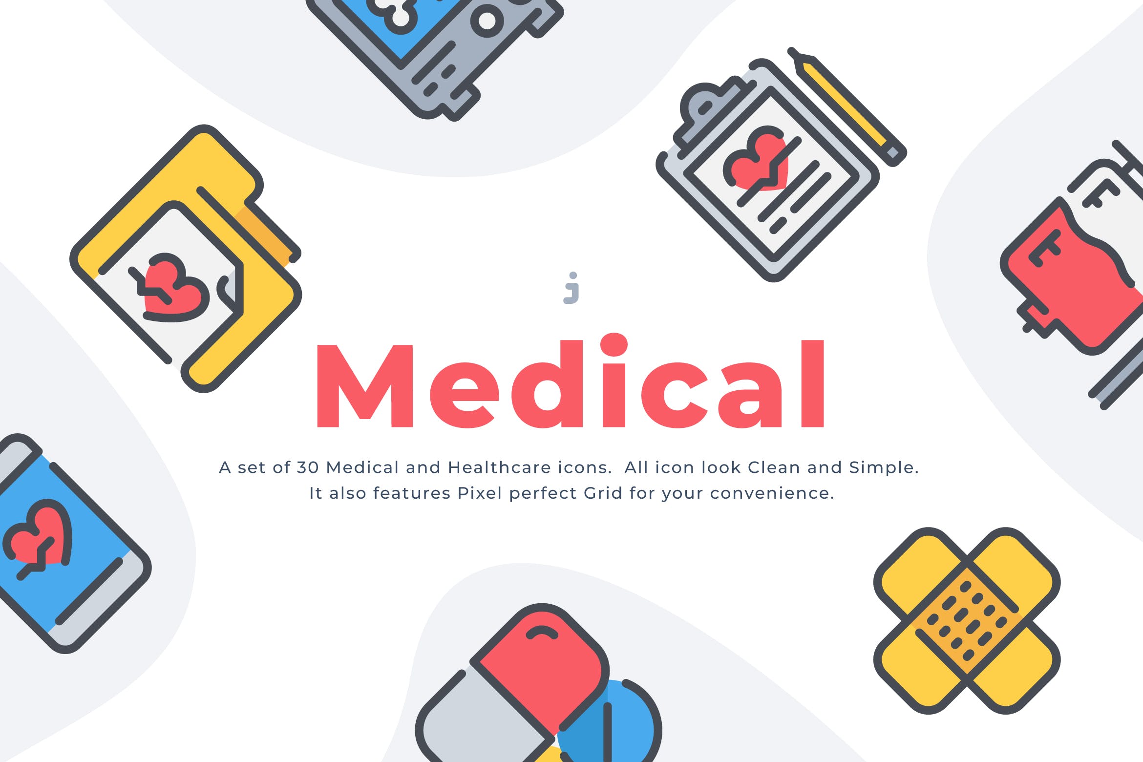 30个创意医疗创意描边风图标原文件下载30 Medical icon set