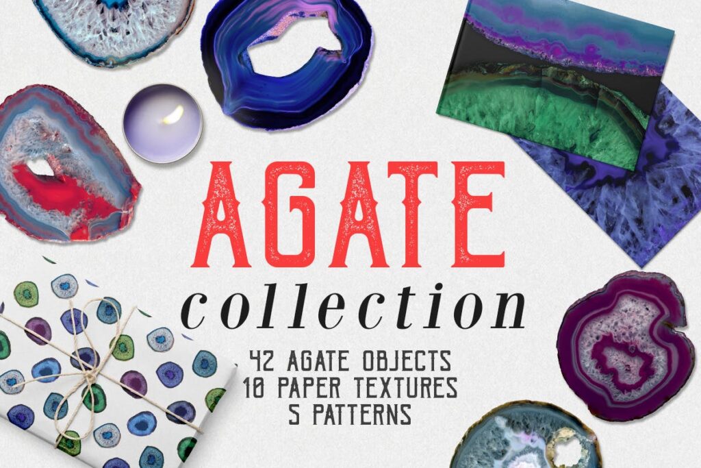 玛瑙材质纹理装饰图案纹理Agate Collection
