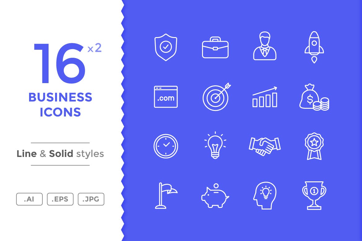 金钱和商业图标系列图标源文件下载Business Icons