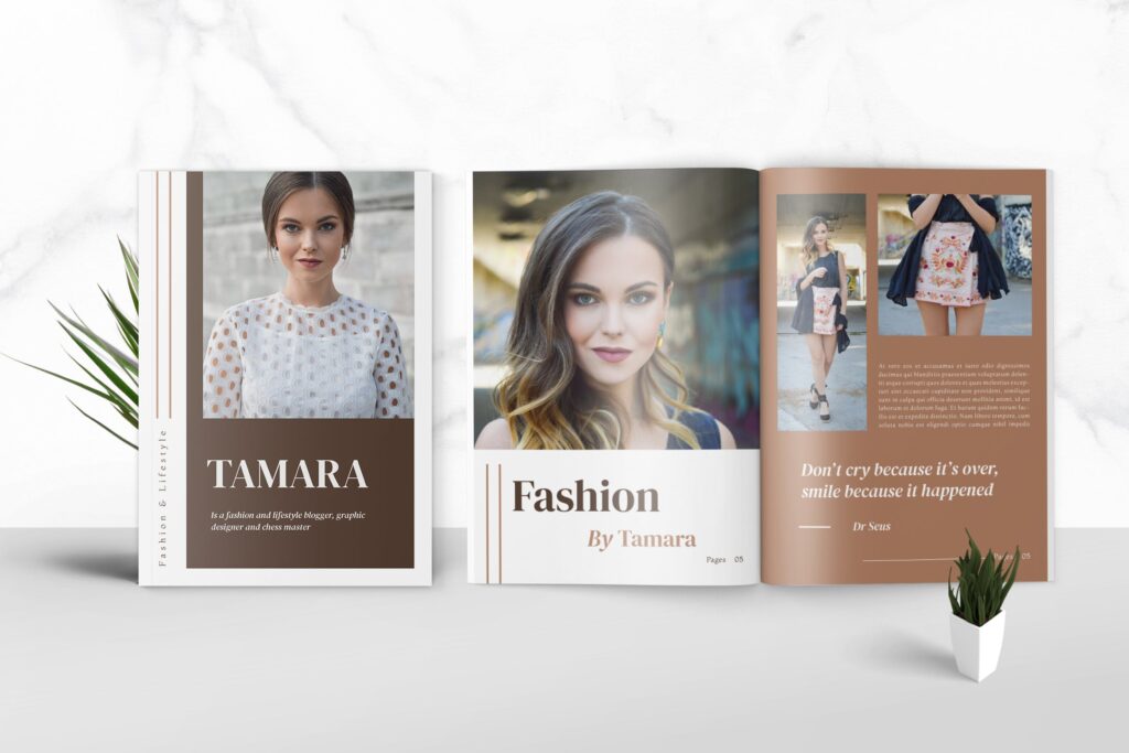 时尚潮流品牌服装杂志画册模板Fashion Media Kit Template