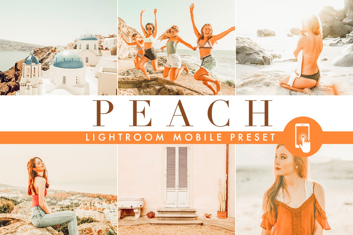 橙色暖色调夕阳暖色柔和后期调色滤镜LR预设Orange Lightroom Mobile Preset