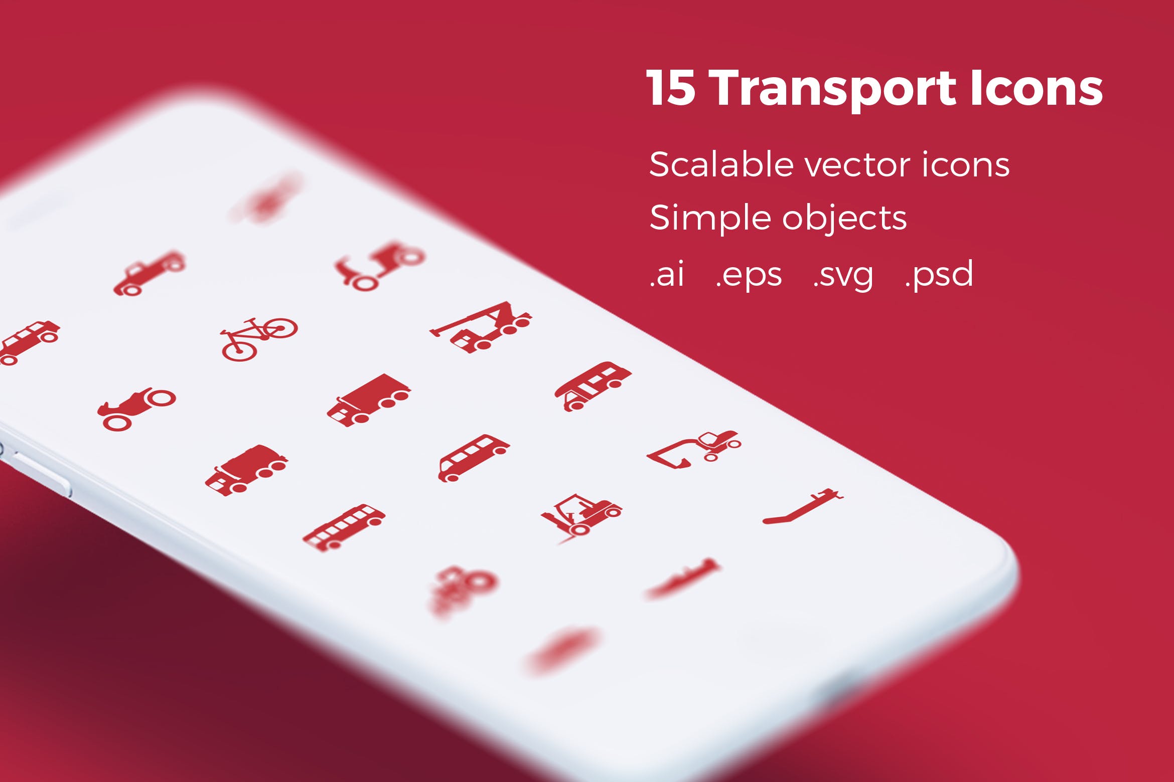 交通类线性图标系列源文件下载Transport Icons Premium Vector Iconset