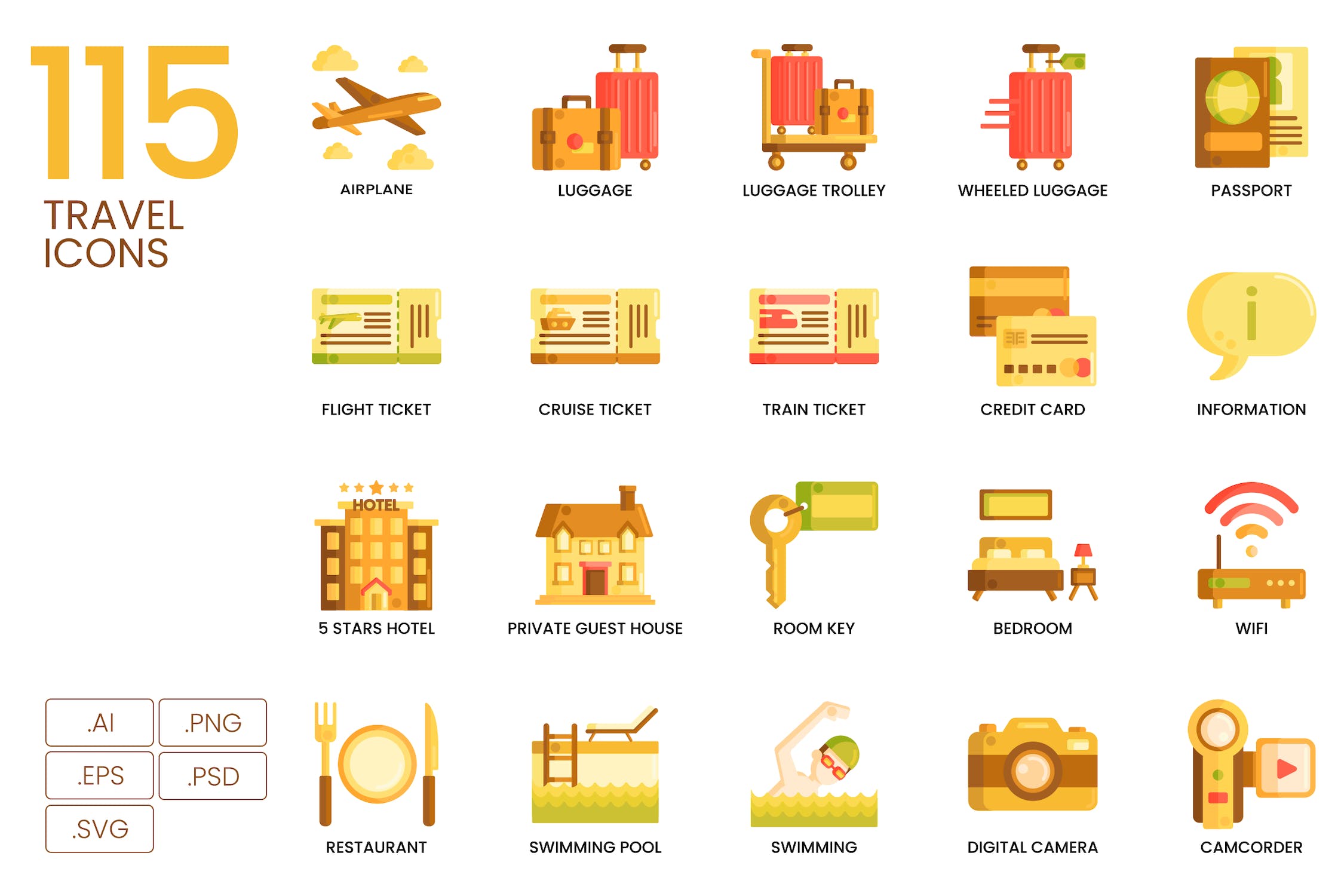 （大合辑）900+矢量图标源文件下载900+ Vector Icons Bundle Caramel Series插图11