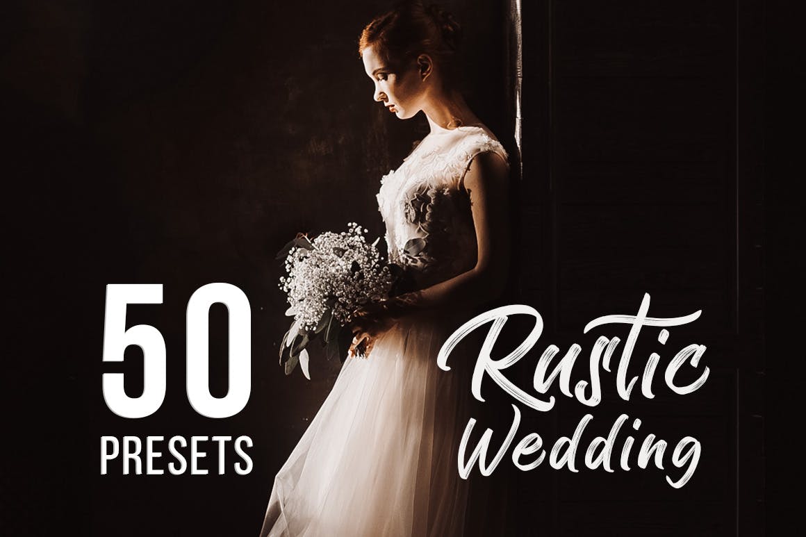 文艺婚纱摄影照片效果处理LR预设Rustic Wedding Presets for Lightroom Photoshop插图11