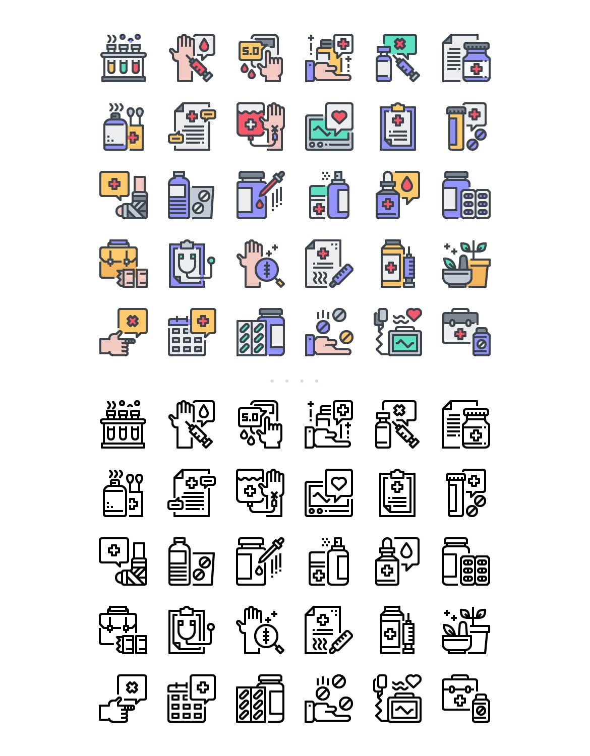 30个医疗系列创意图标源文件下载30 Healthcare Icon Set插图1