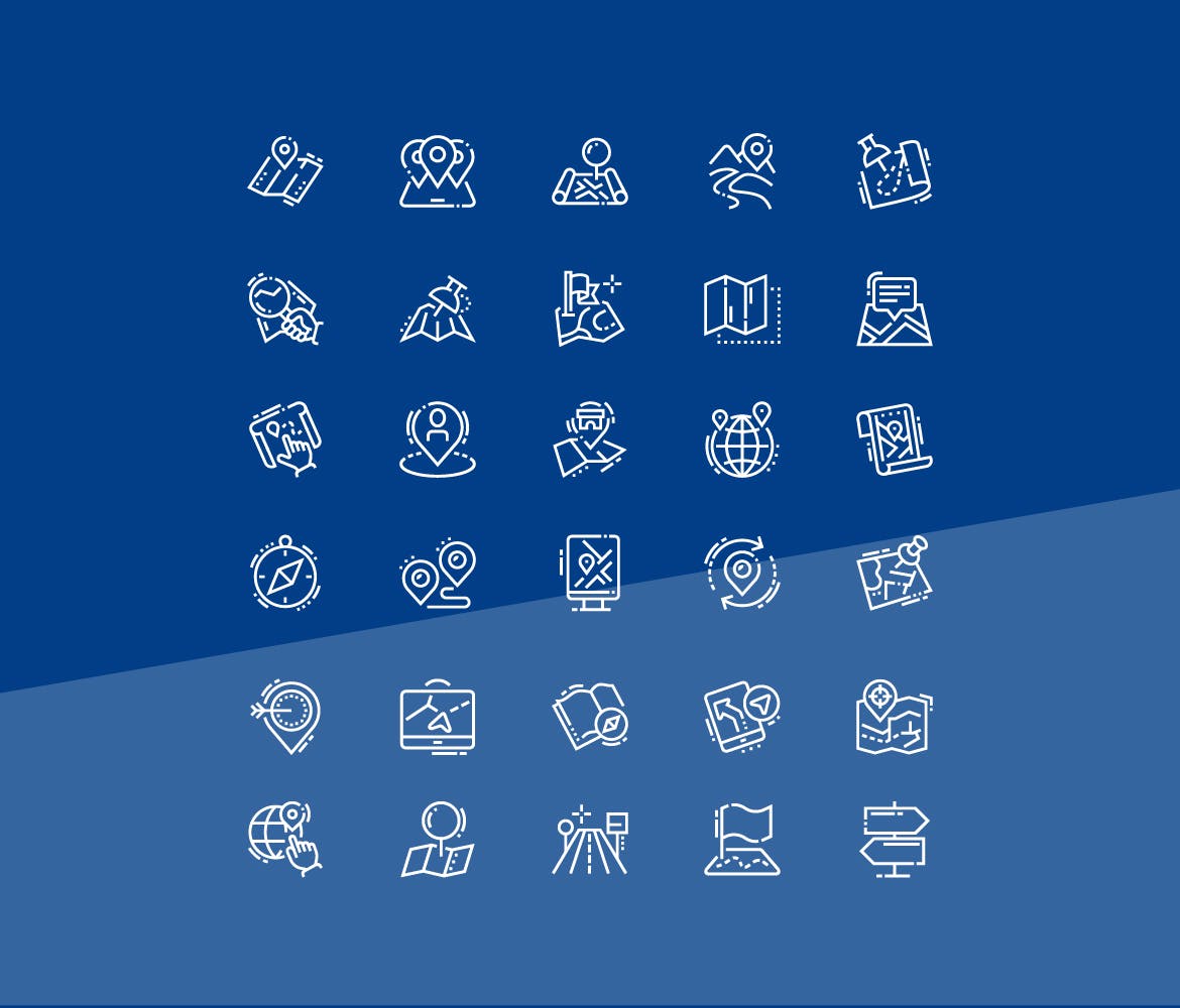 30个位置图标创意概念化设计源文件下载30 Location Icons插图1
