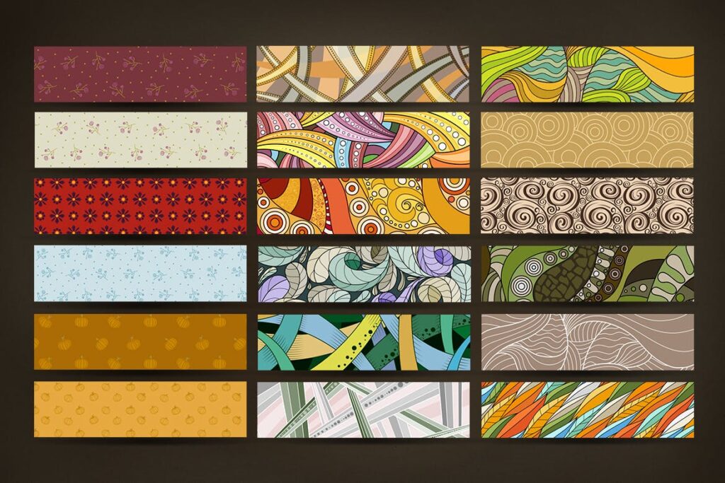 18个高细节高品质面料纹理图案抽象背景Floral Patterns Texture Backgrounds插图1