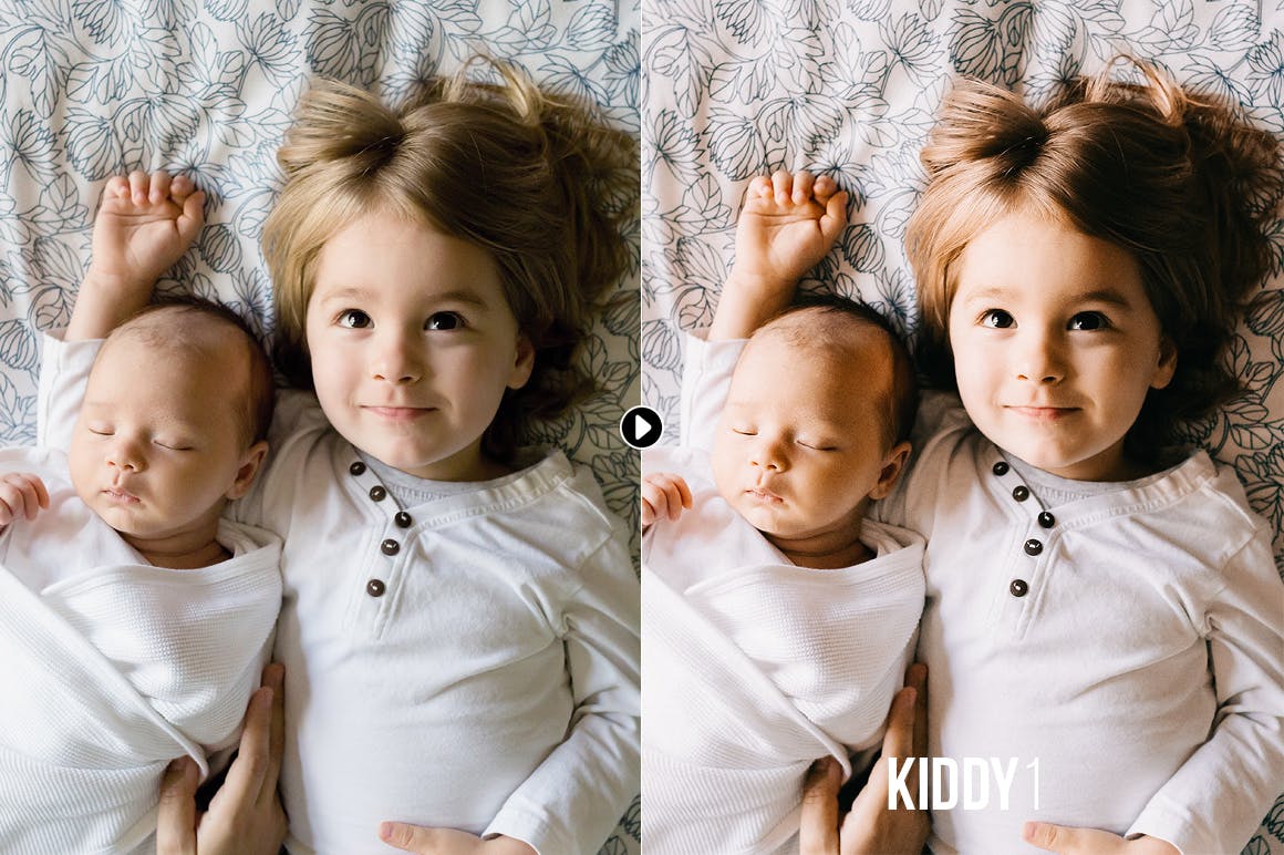 儿童新生儿和家庭摄影必备的Lightroom预设Kiddy Children Presets for Lightroom ACR插图1