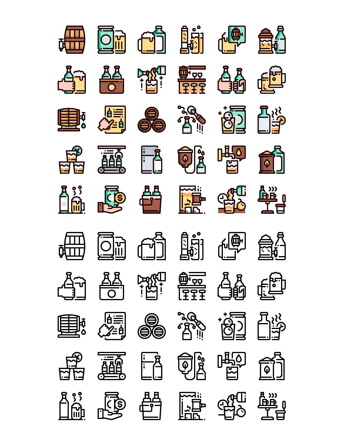 30个啤酒饮料图标源文件下载30 Beer Icon set插图2