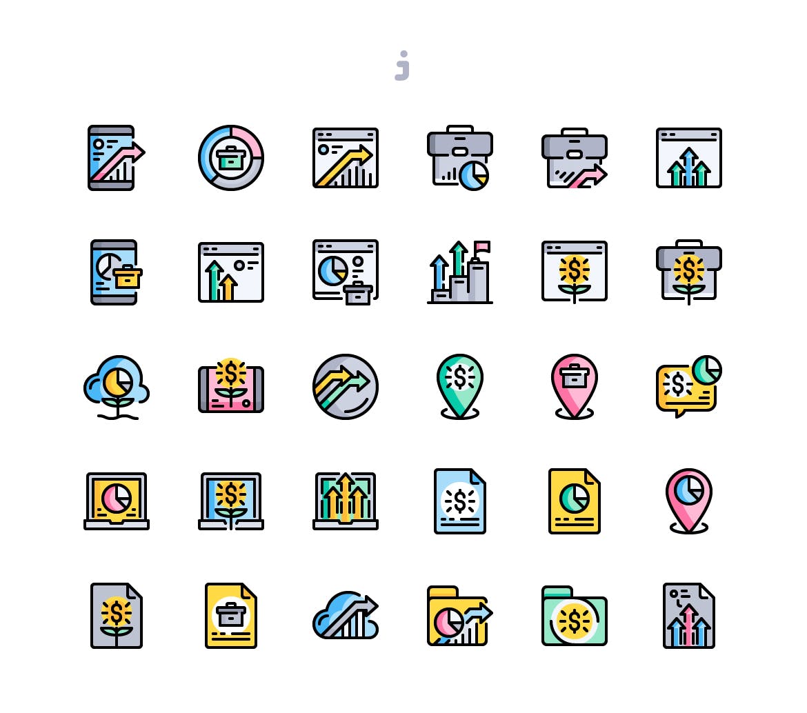 30个商业营销创意图标源文件下载30 Business Marketing Icons插图2