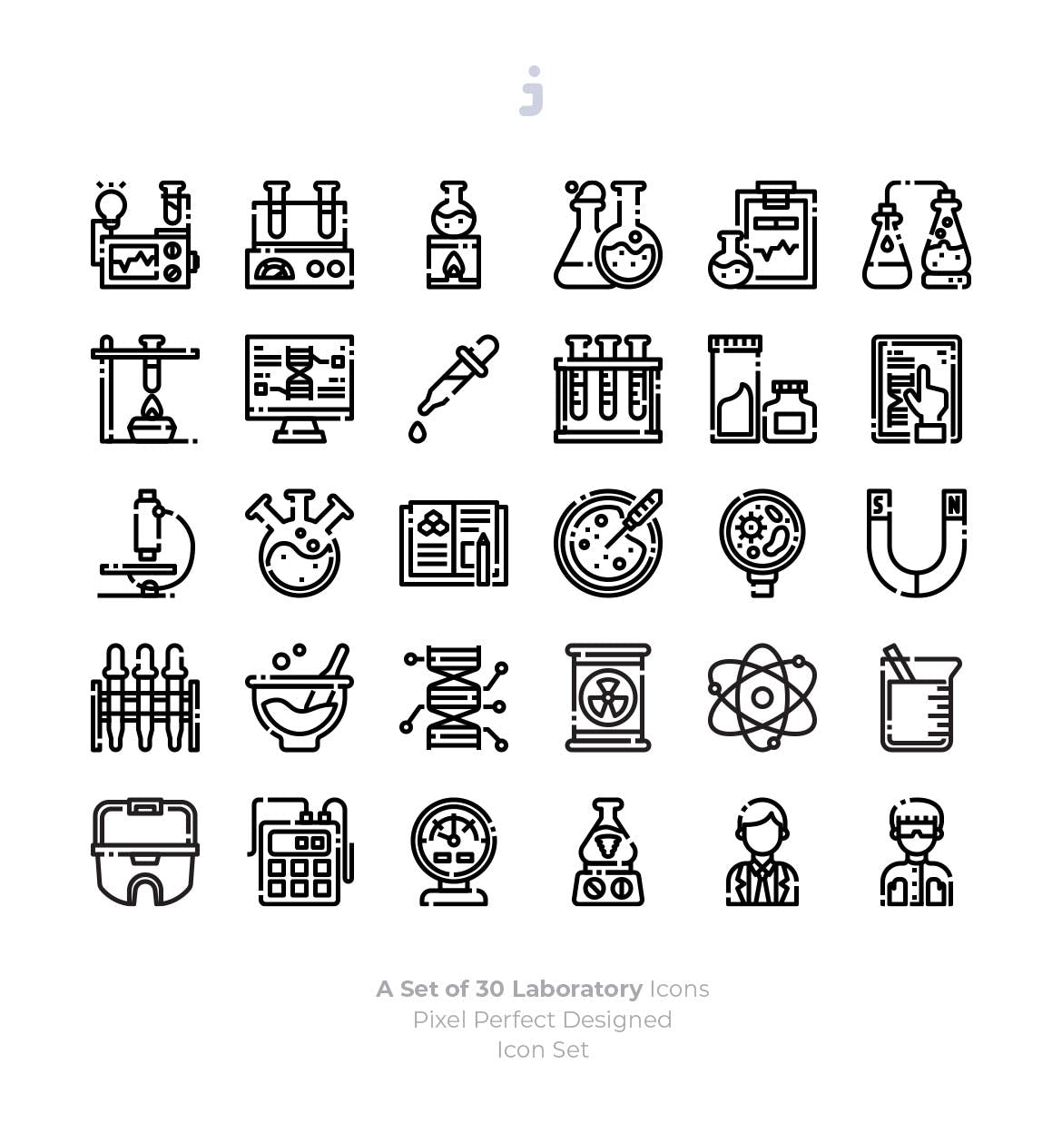  30实验室创意图标源文件下载30 Laboratory Icons插图2