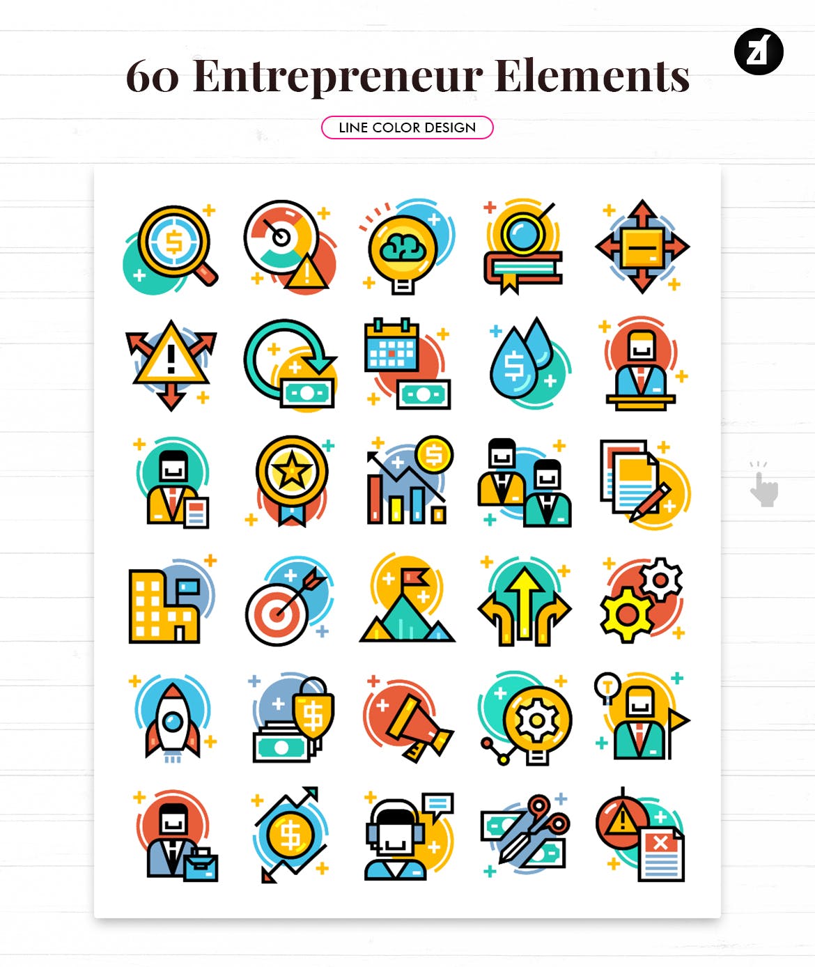 2.5D图标风格企业家元素源文件下载 60 Entrepreneur 7ts2n4x插图2