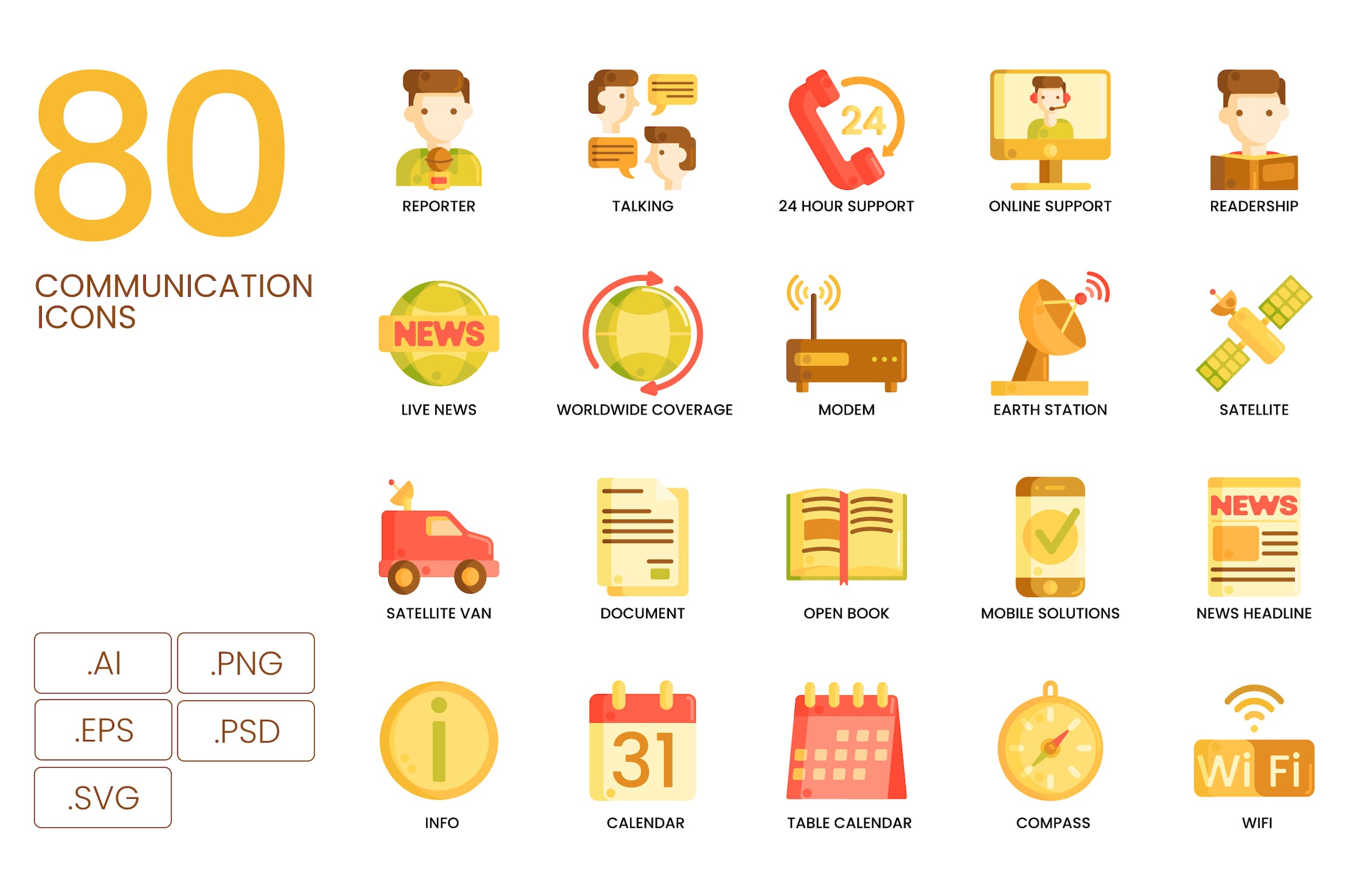 （大合辑）900+矢量图标源文件下载900+ Vector Icons Bundle Caramel Series插图2