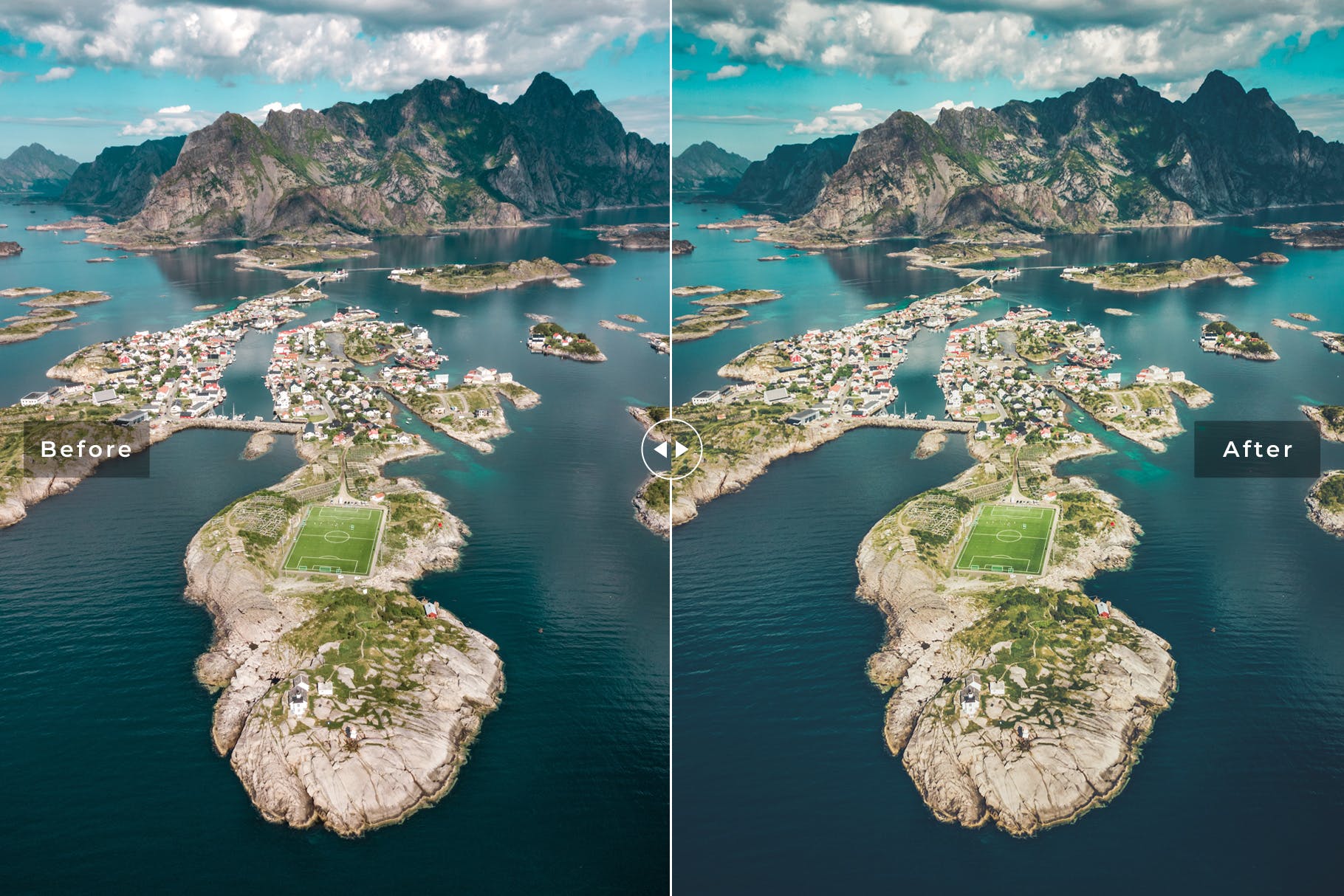 大自然景观蓝色系调色照片效果处理LR预设Norway Mobile Desktop Lightroom Presets插图2