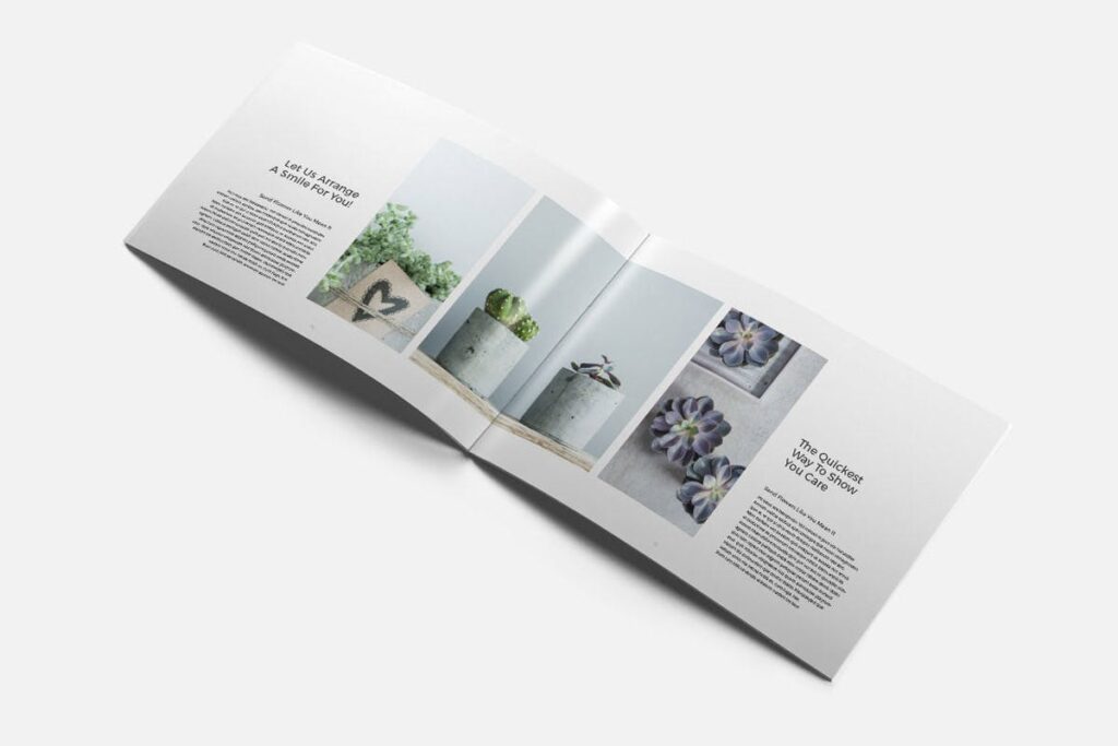 简约绿植居家生活类画册模板Rigel Brochure Template插图2