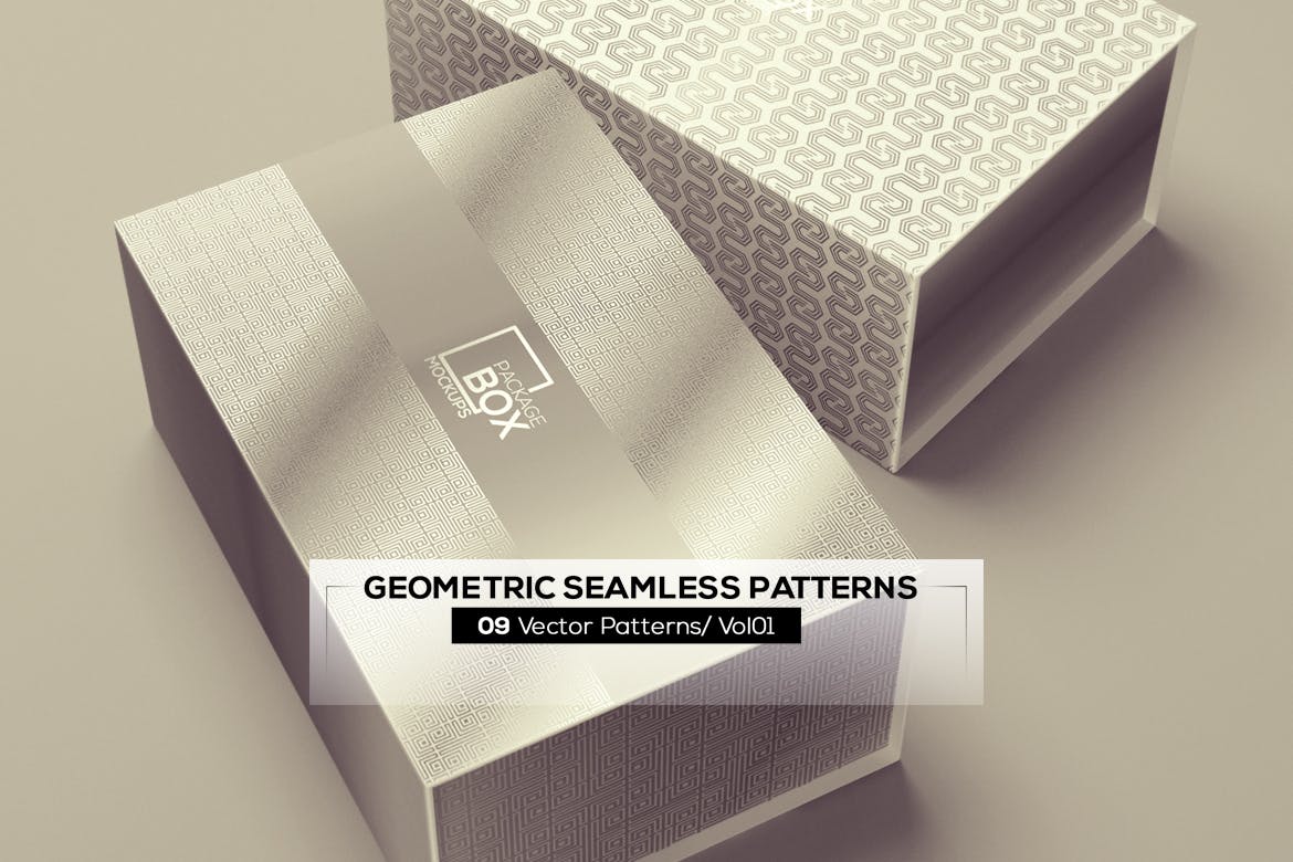 几何创意图案食品类包装图案纹理09 Geometric Seamless Patterns插图3