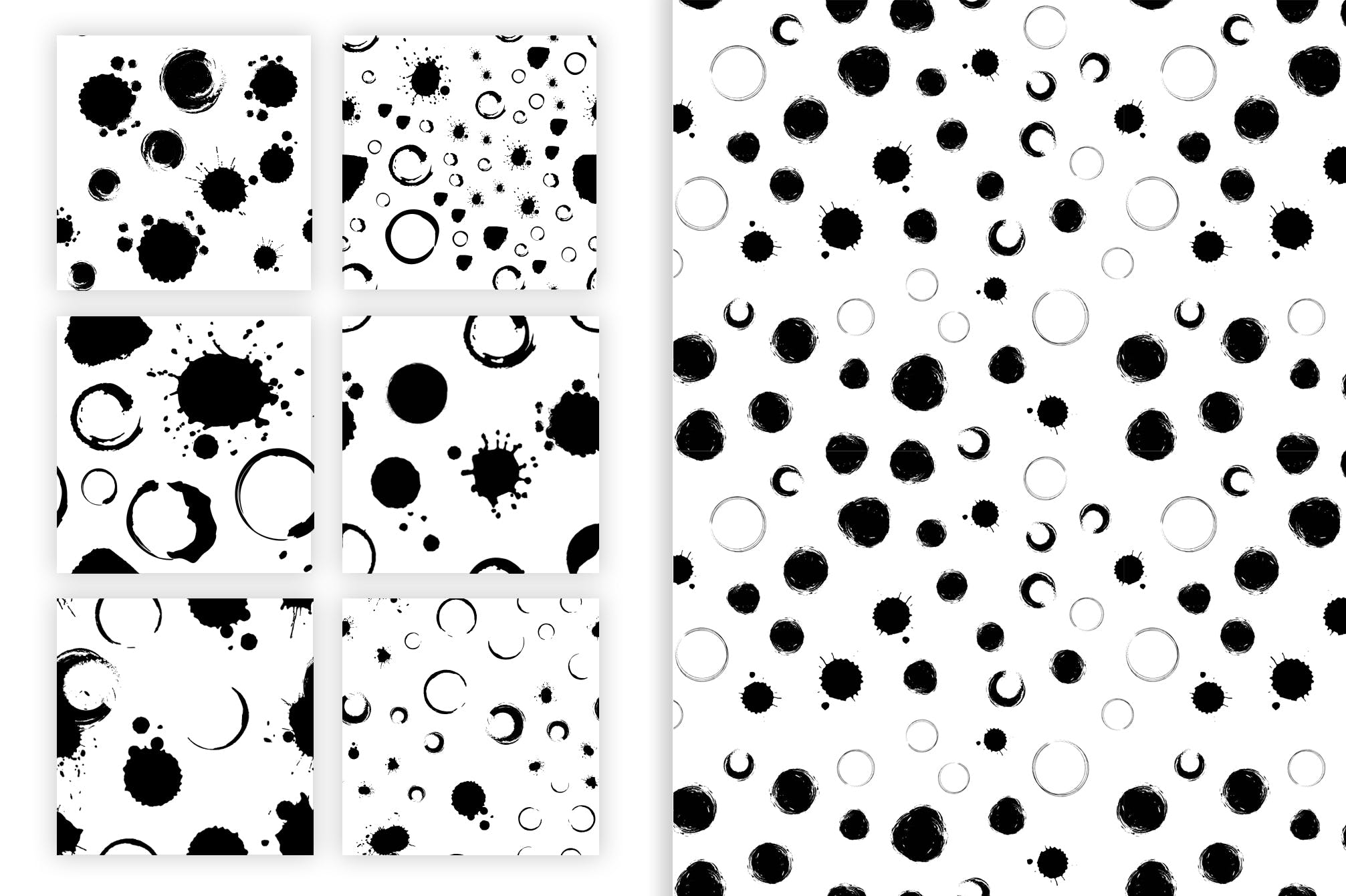 15个手工制作素描矢量插图图案花纹素材下载Grunge pattern插图3