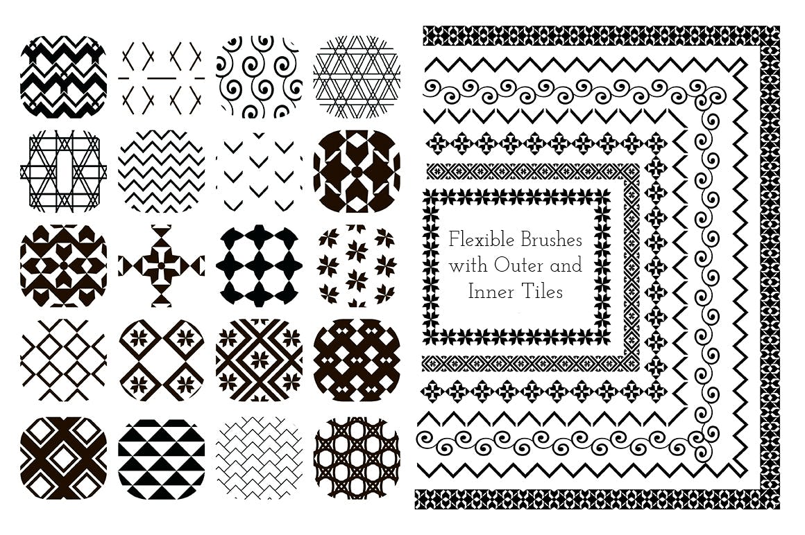 几何和装饰图案素材模板下载Pattern Paradise Bundle插图4