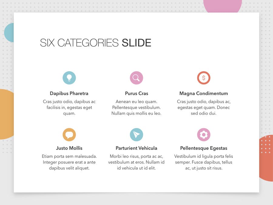 企业业绩季度汇报PPT幻灯片模板下载Colorful Dots PowerPoint Template插图5