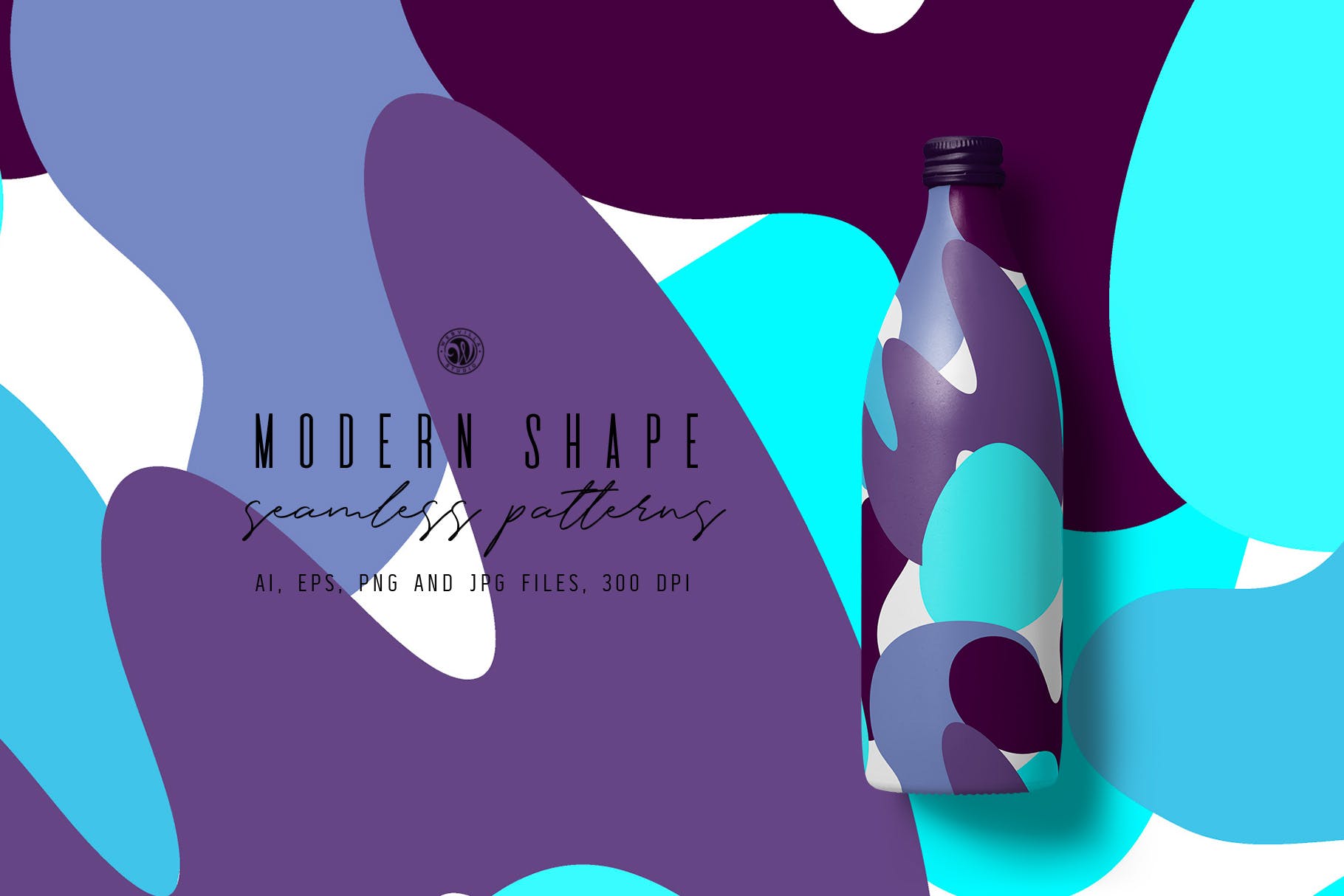 现代抽象几何形状创意装饰图案素材Modern Shape Patterns插图5