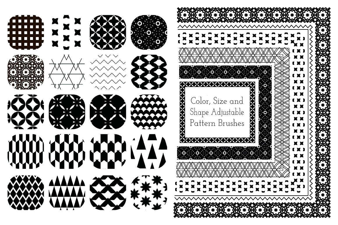 几何和装饰图案素材模板下载Pattern Paradise Bundle插图5