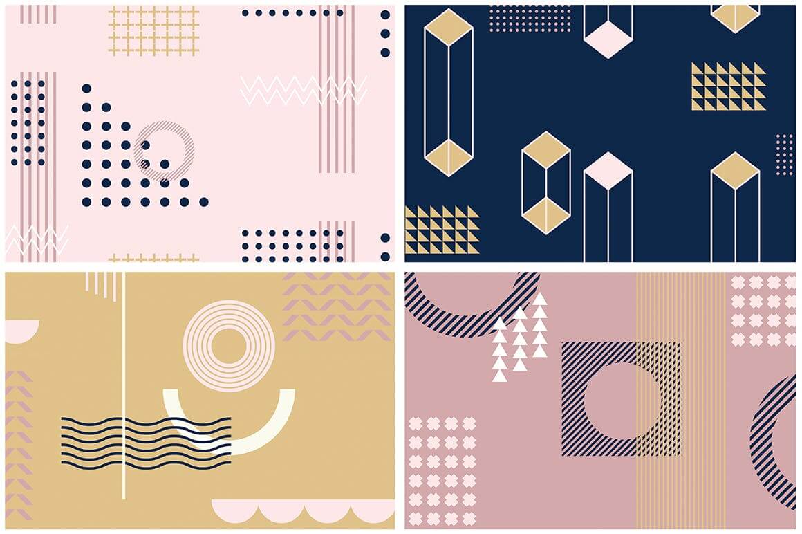 企业品牌服装图形几何风格装饰图案素材Girlboss Patterns插图7