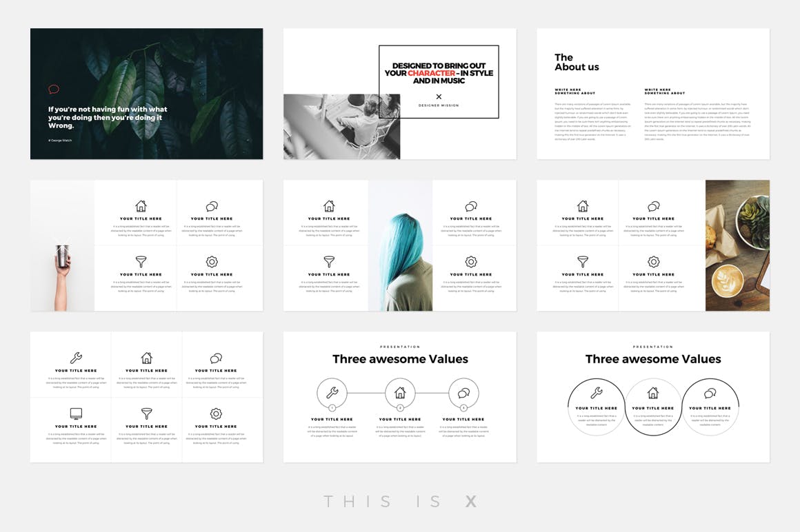 The X Powerpoint Template插图5