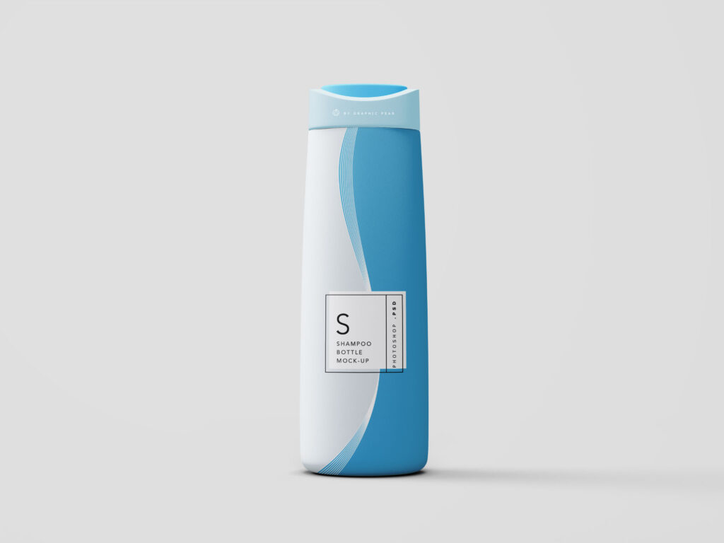 高级洗发水瓶样机素材模板样机源文件下载Shampoo Bottle Mockup PSD插图