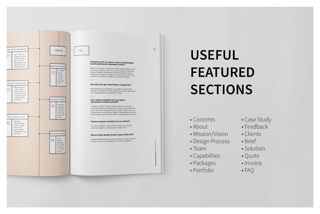 A4尺寸企业项目提案画册模板素材Proposal 005插图7