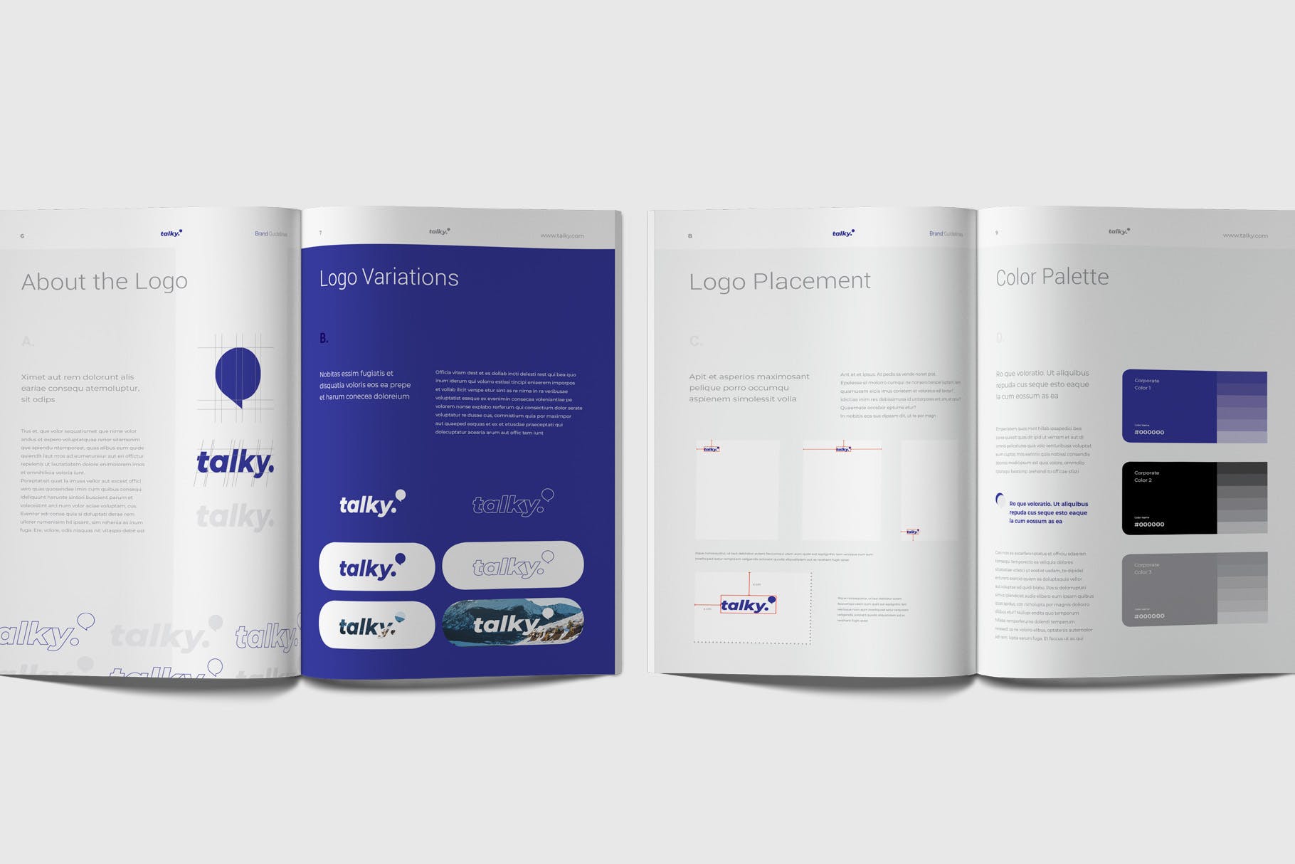 企业品牌识别系统模板素材下载Brand Guideline Rynkby