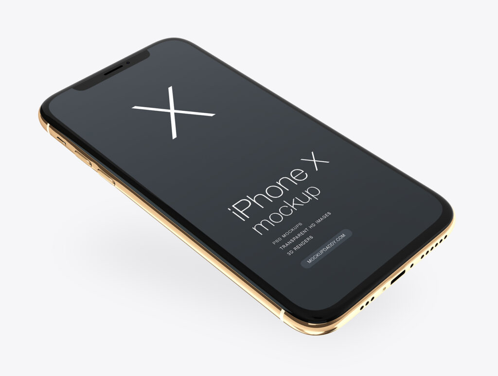 精致高端苹果手机样机透视场景模型素材Apple Xs Gold Mockup插图6