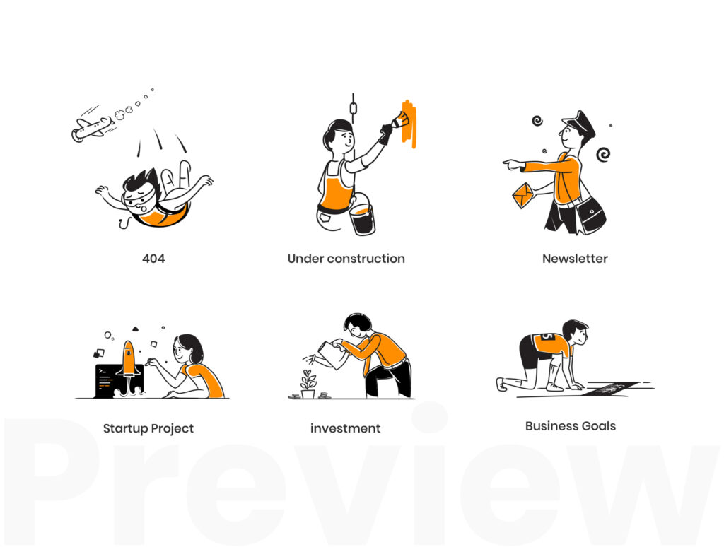网站场景插画素材BANENR素材模型素材下载Corporate Illustration Pack插图3