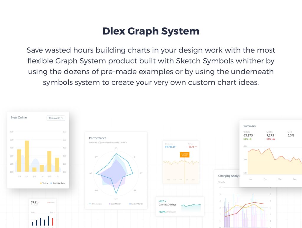 150个系统图表素材模型素材样机下载Dlex Graph System插图1