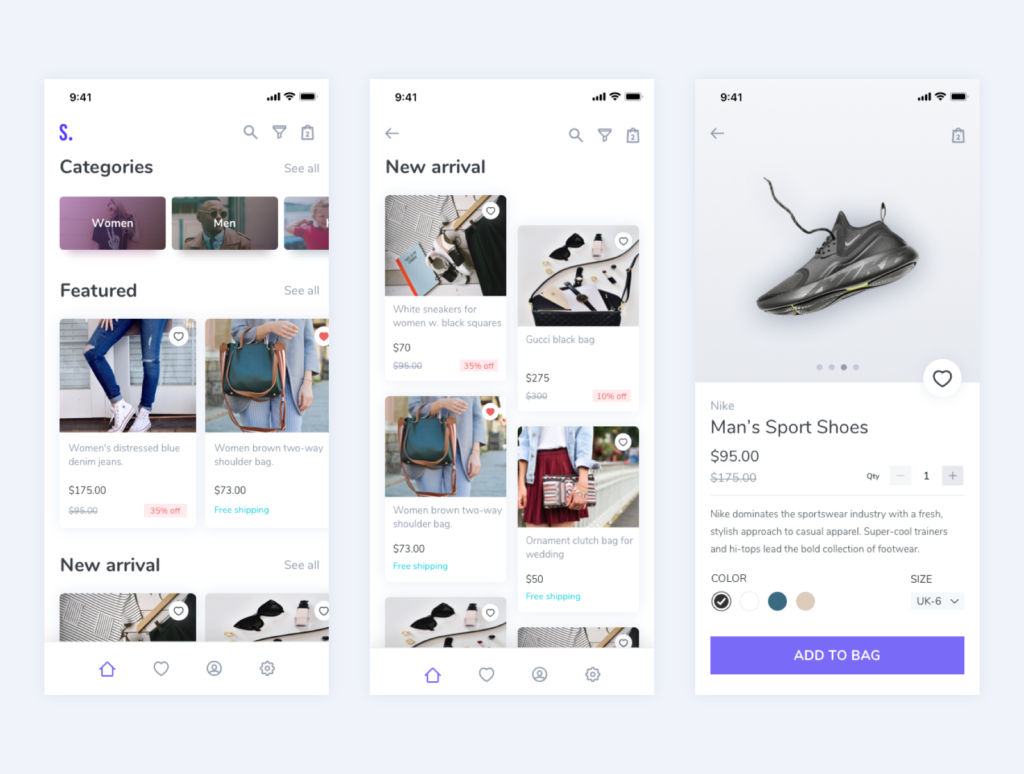 电子商务主题主题类素材素材模板下砸E-commerce UI kit for mobile插图4