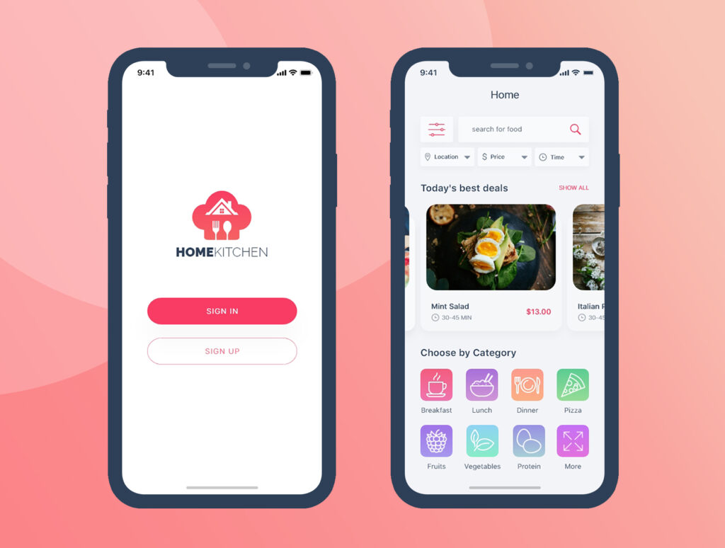 家庭厨房/食品订购电商购物iOS应用程序UI工具包素材下载Food App UI KIT插图3