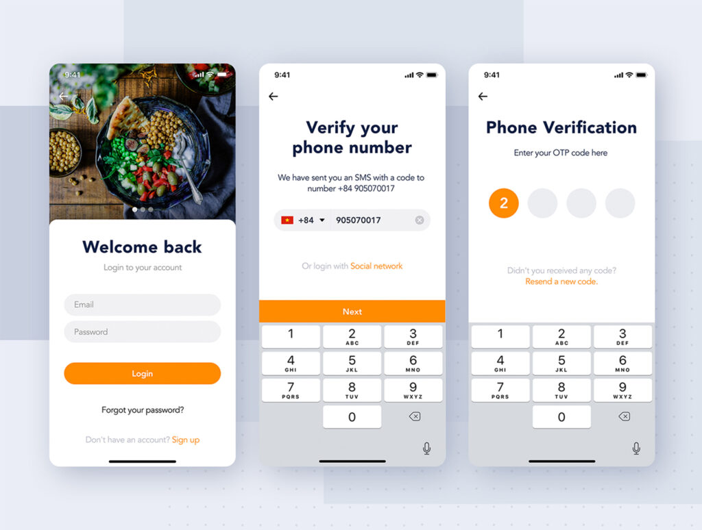 美食/外卖订购类 App UI Kit界面素材模板下载Fozzi – Food Delivery mobile app UI Kit插图8
