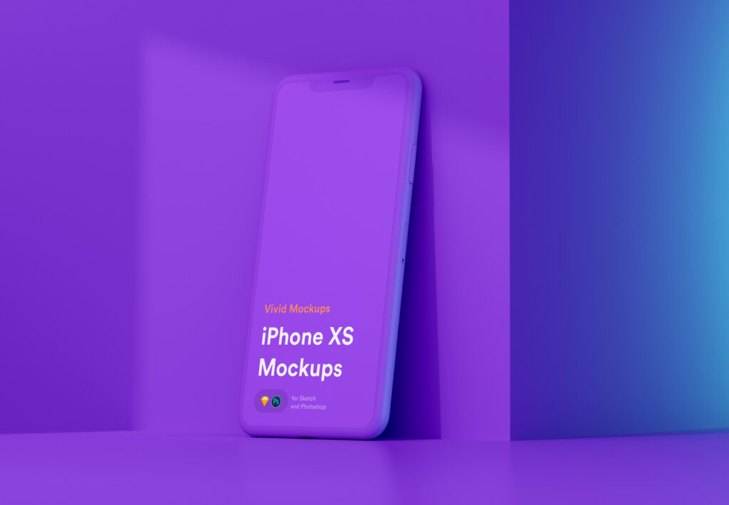 高端精致苹果手机X样机素材下载Vivid iPhone X Mockup  LS Graphics