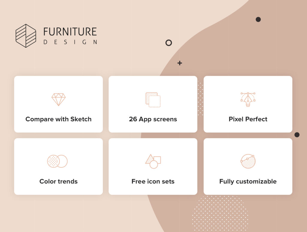 家具类设计UI工具包素材模板素材下载Furniture Design UI Kit插图2
