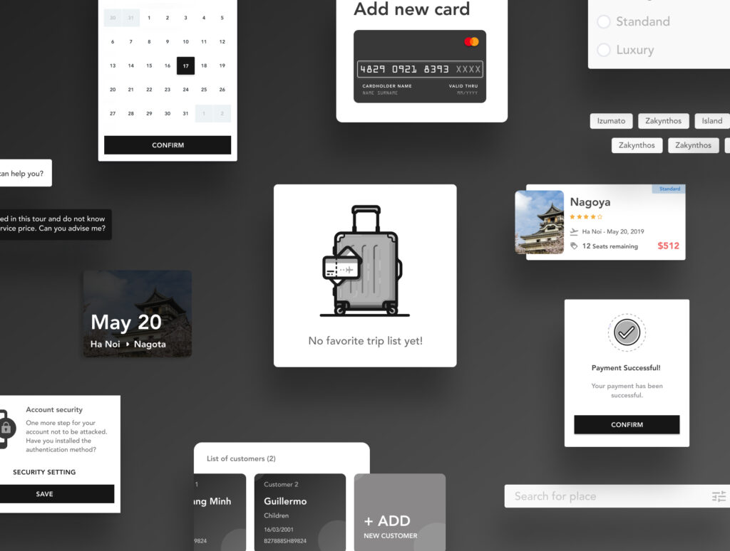 美学旅行预订移动应用设计套件素材下载LiTour Travel Booking App UI Kit插图4