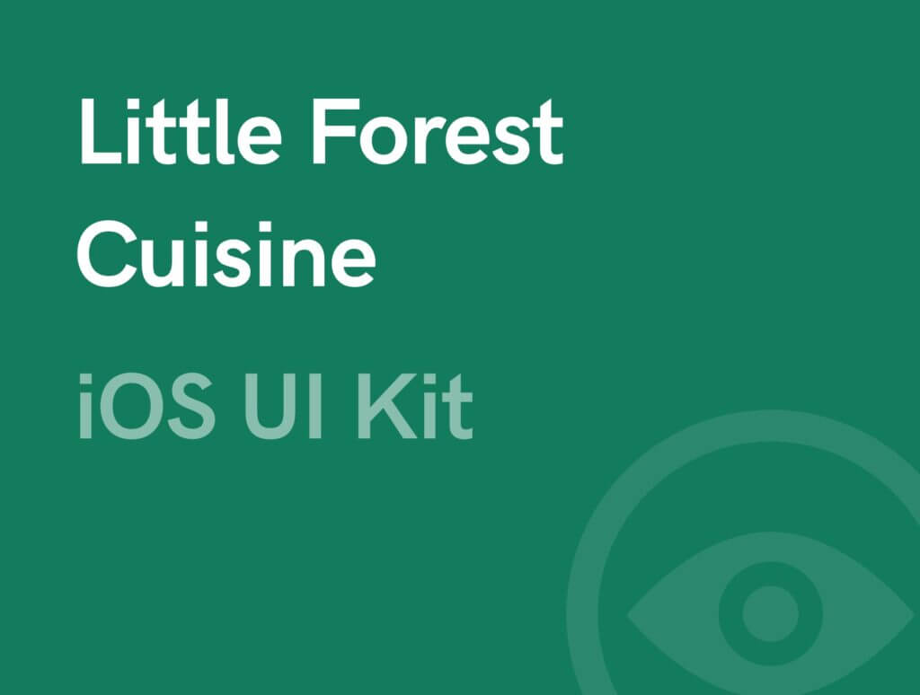 高端精致美食餐饮类UIkit素材套件下载Little Forest Cuisine UI KIT插图1