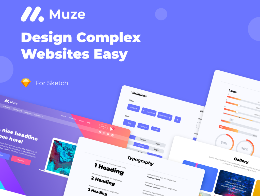 中台系统后台管理系统UI界面设计套件素材模板下载Muze Design System插图1